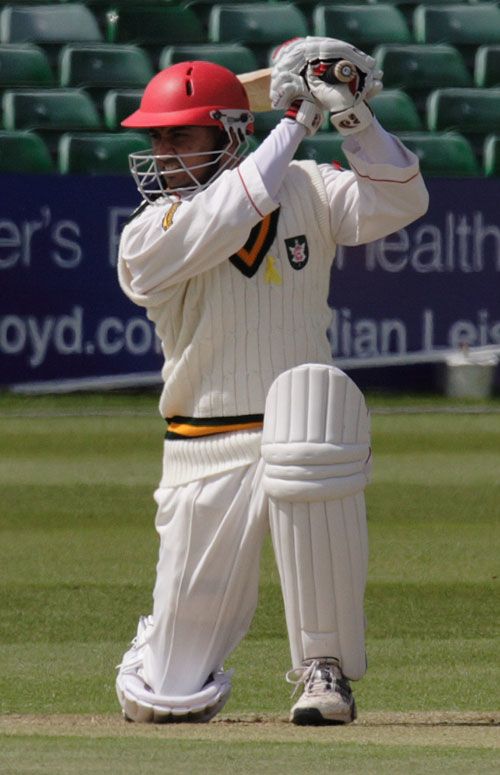 Abdool Samad cracks a cover drive