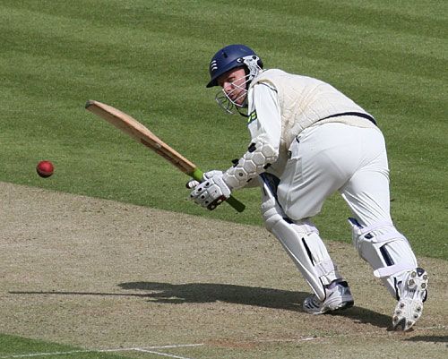 David Nash works a leg-side single