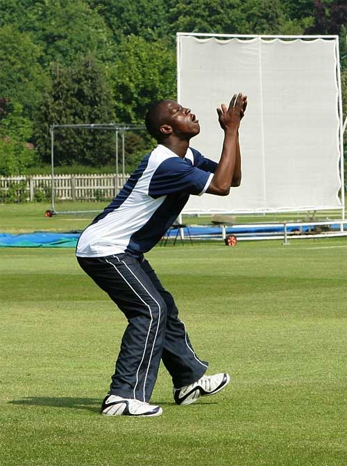 Mali Richards keeps his eye on the ball