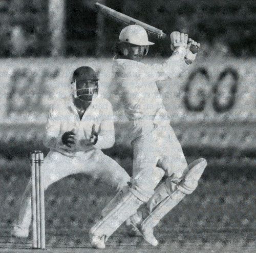 Wayne Larkins on his way to 46