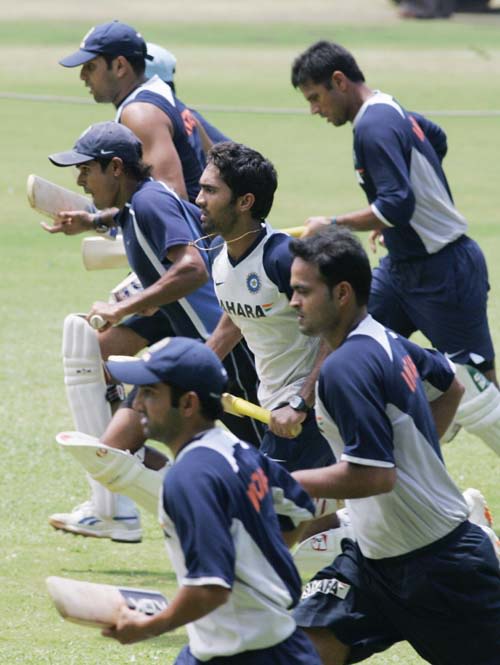 India's players go through the grind