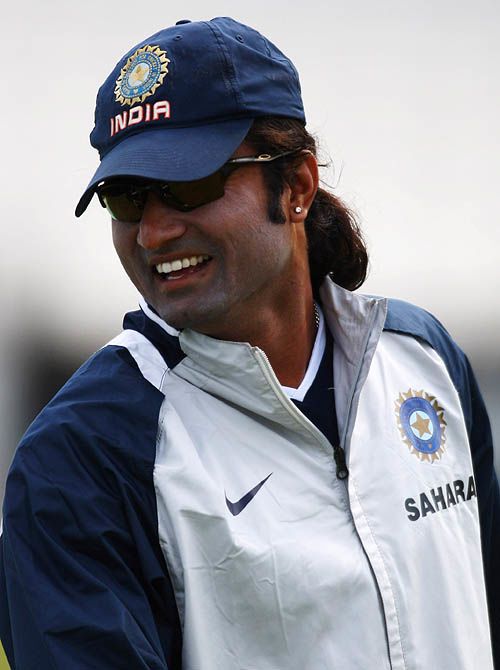 Ranadeb Bose is all smiles at the nets