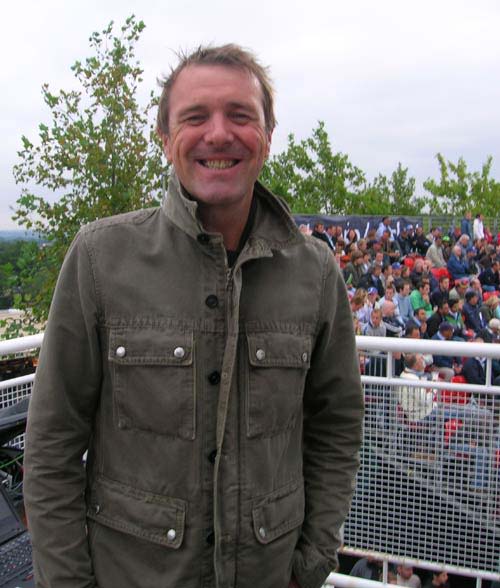 Phil Tufnell seen enjoying the action at Southampton