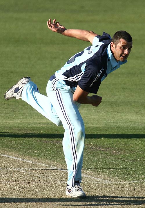 Mark Cameron in his delivery stride
