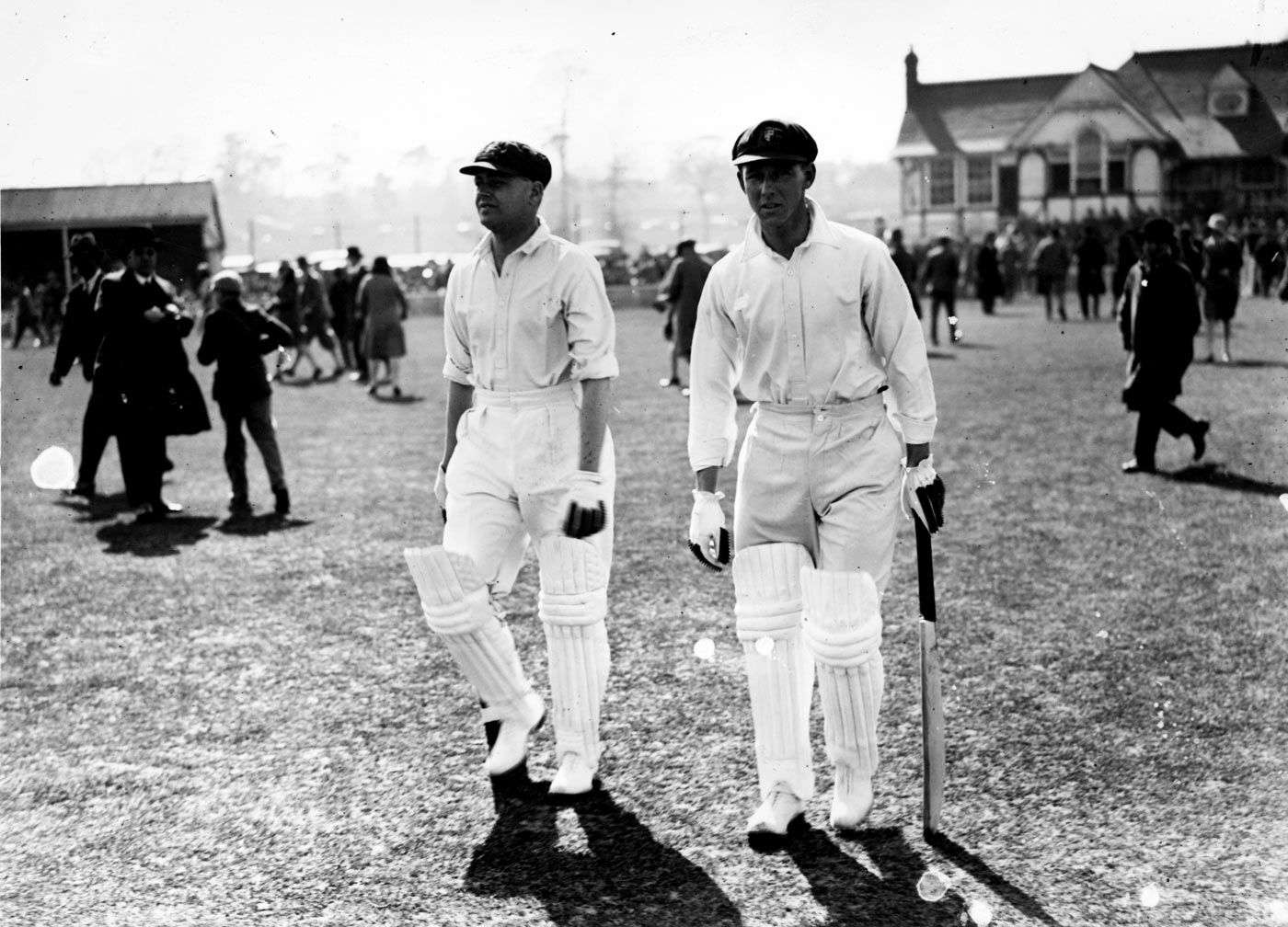 Archie Jackson and Bill Woodfull open the tour