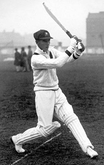 Archie Jackson practising at the start of the 1930 tour