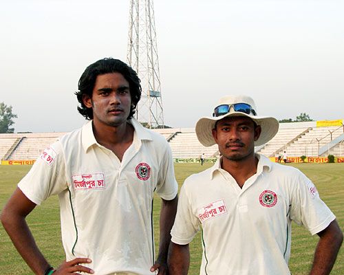 Mahbubul Alam (left) and Mohammad Sharif were instrumental in making Sylhet follow-on