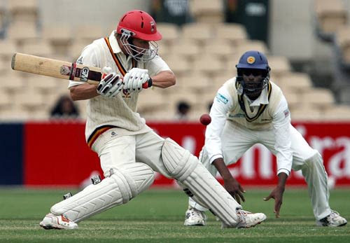 Tom Plant was unbeaten on 63 after the second day