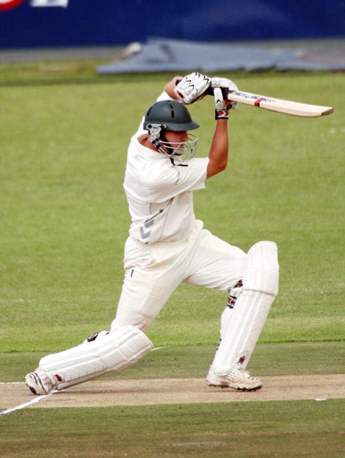 Shaun Liebisch drives during his debut