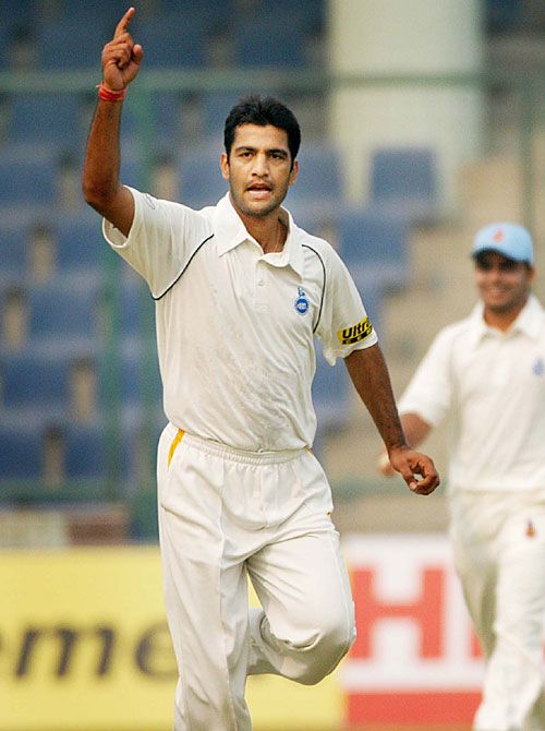 Amit Bhandari took 2 for 22 on the first day against Rajasthan
