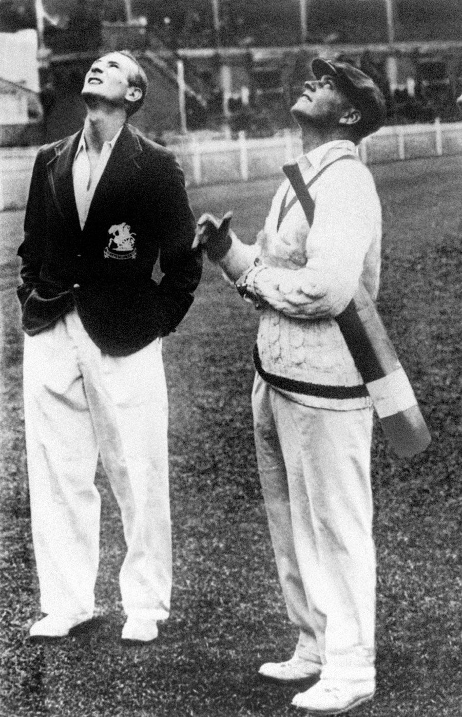 Douglas Jardine and Bill Woodfull toss ahead of the fiery Adelaide Test