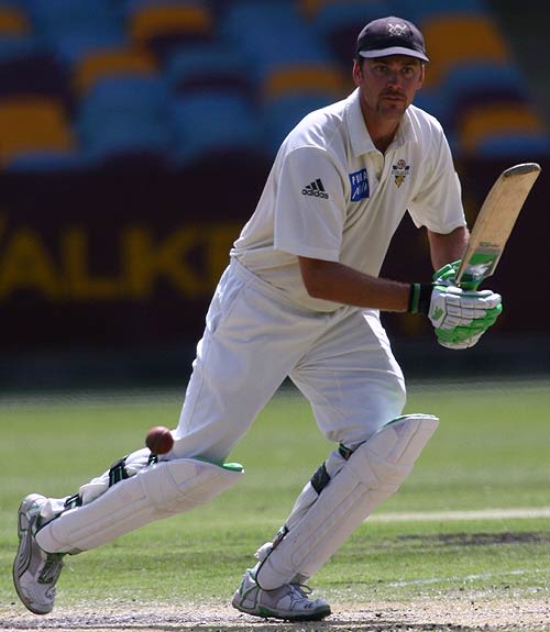 Nick Jewell takes off for a run on the way to his highest first-class score