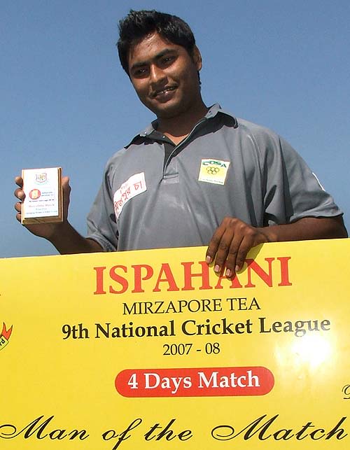 Chittagong's Gazi Salahuddin was Man of the Match