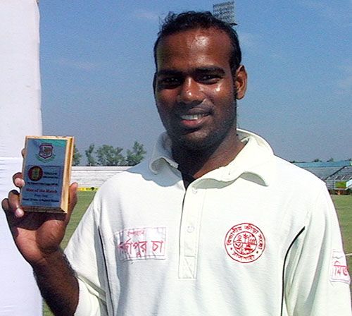 Rajshahi's Alamgir Kabir was named Man of the Match