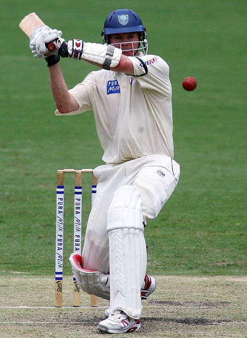 Grant Lambert watches the ball closely