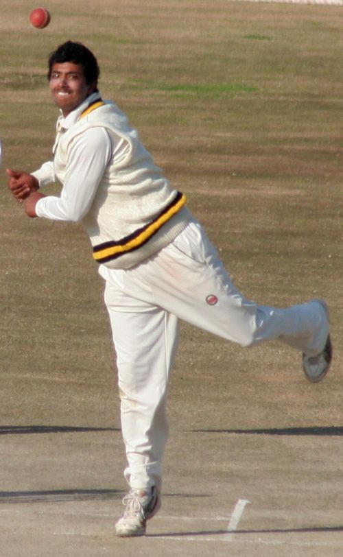 Vishal Bhatia sends in a flighted delivery