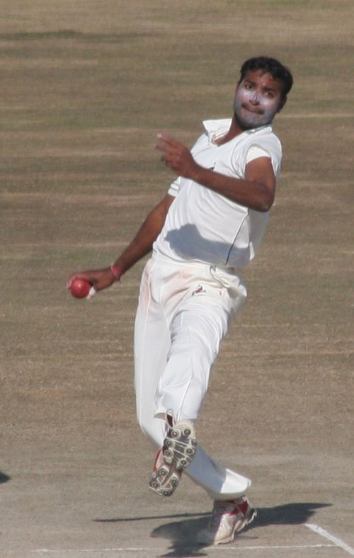 Sumit Mathur in his delivery stride