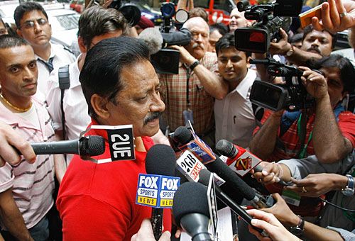 Chetan Chauhan speaks to presspersons