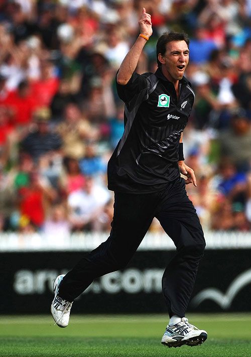 Michael Mason traps Kevin Pietersen lbw for 29