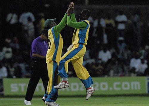 Keon Peters picked up two wickets