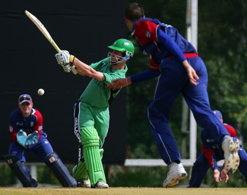 Christopher Dougherty flicks the ball during his 34