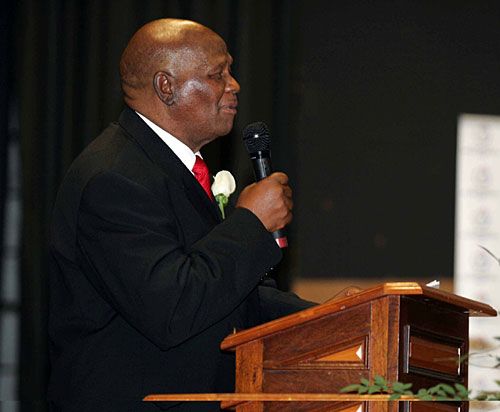 ICC president Ray Mali speaks at the opening ceremony of the women's World Cup Qualifiers