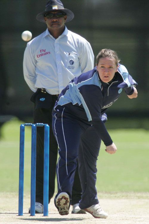 Scotland's Kari Anderson in action against Zimbabwe