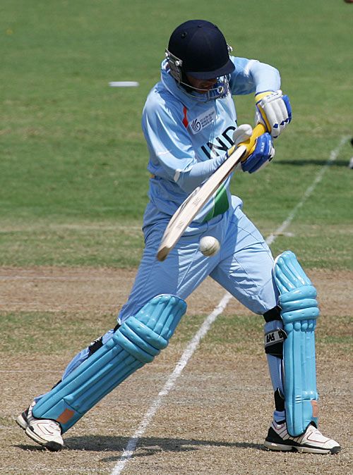 Turuwar Kohli defends off the back foot