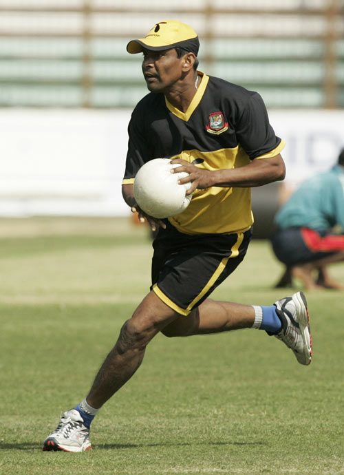 Mohammad Rafique trains ahead of his final Test