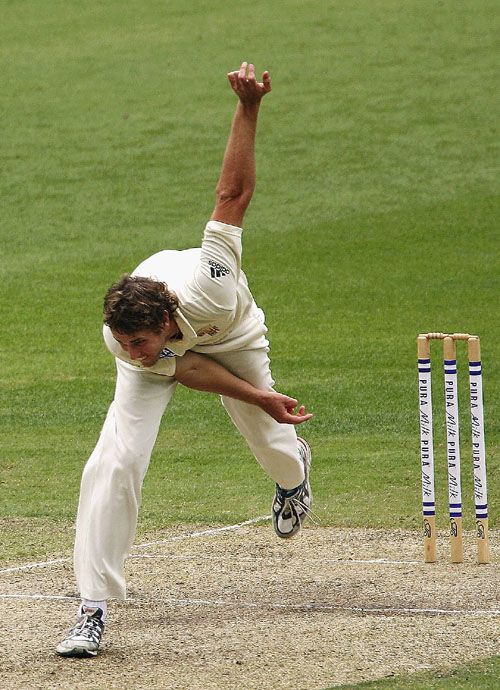 Grant Sullivan in his follow through