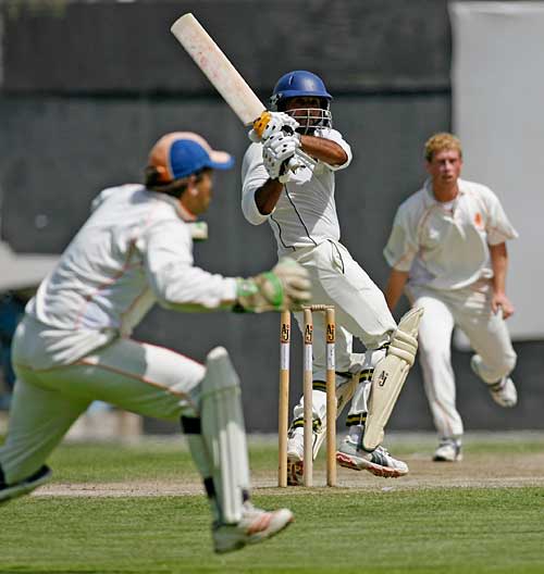 Amjad Ali pulls strongly on the second day against Netherlands