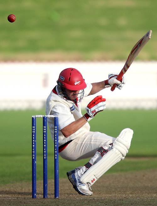 Brandon Hiini ducks under a bouncer