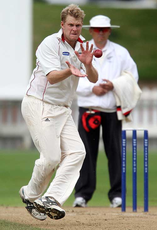 Michael Davidson took four wickets in four overs to stun Wellington
