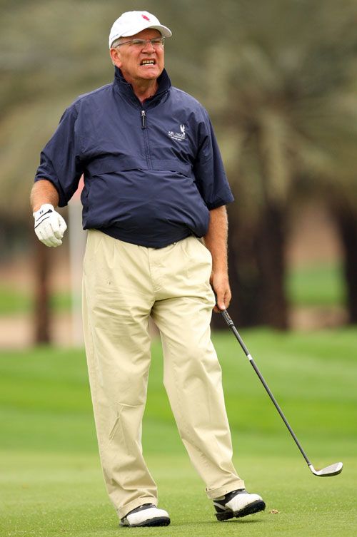 Malcolm Speed watches his shot