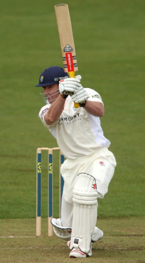 Mike Powell drives through the off side