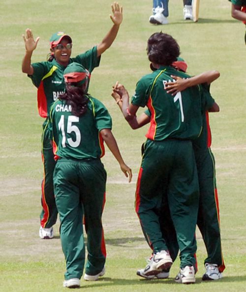 Panna Ghosh struck in her second over when she dismissed Dedunu Silva