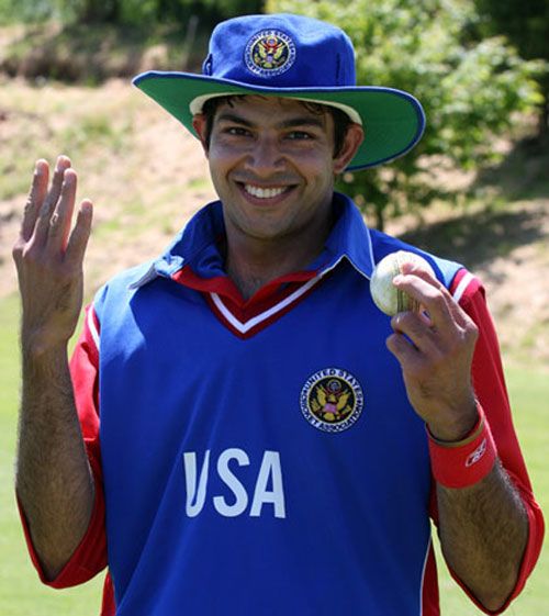 Khawaja Shuja after taking 5 for 15