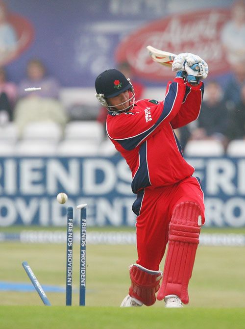 Oliver Newby swings and misses