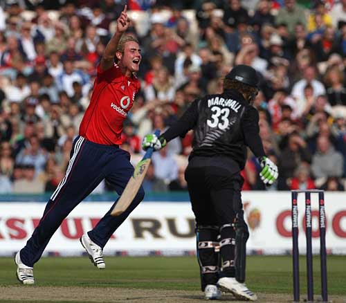 Stuart Broad strikes early to remove James Marshall