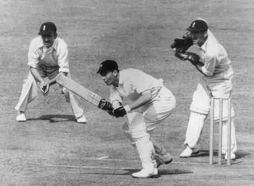 South Africa's Bruce Mitchell bats