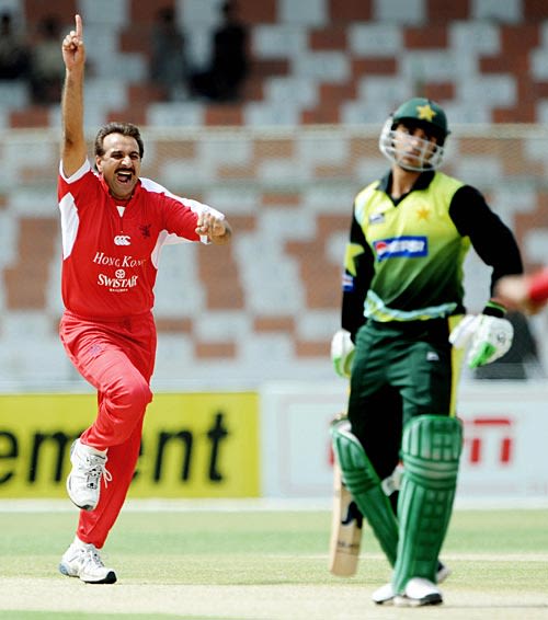 Afzaal Haider has Salman Butt caught behind