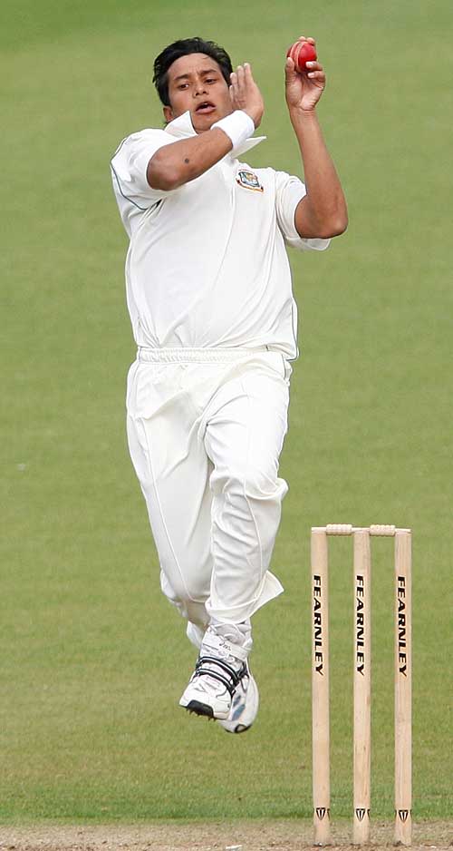 Sajidul Islam in action against the South Africans