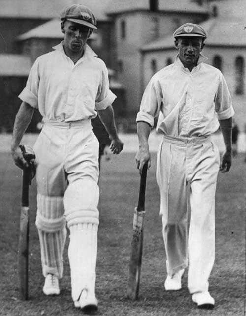 Jack Fingleton head out to the nets