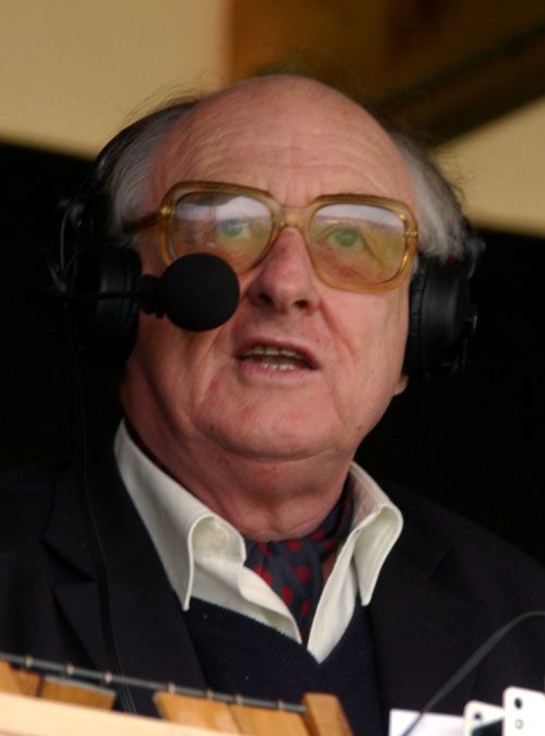Henry Blofeld in full flow