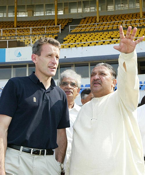 John Carr visits the Sardar Patel Stadium in Ahmedabad