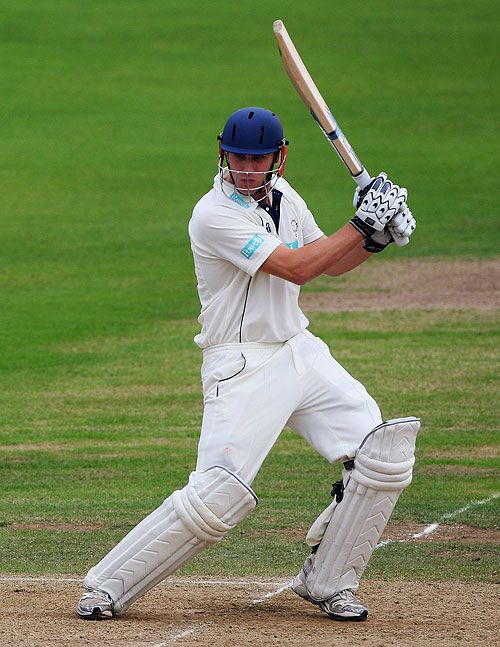 Chris Benham plays a cut shot as Hampshire's lead grows