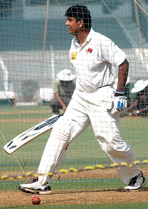 Sairaj Bahutule has a hit at the nets 