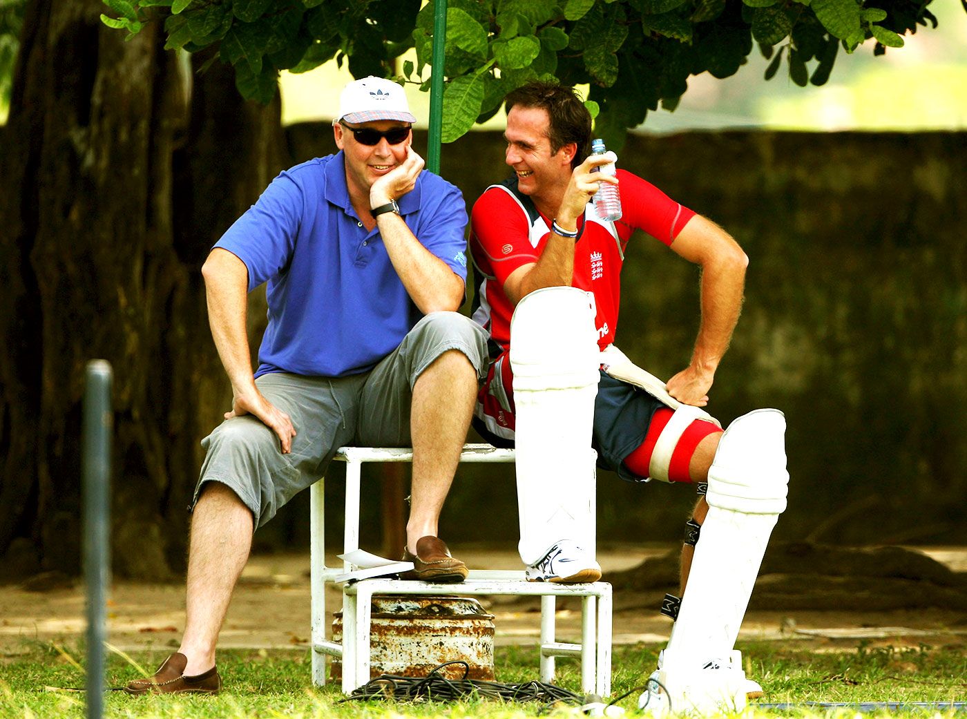 Angus Fraser and Michael Vaughan