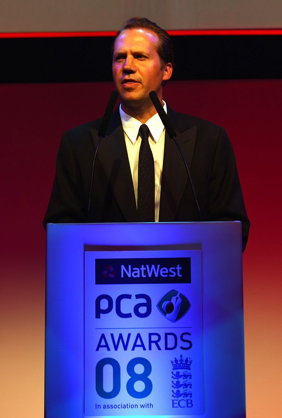 Sean Morris speaks at the NatWest PCA Awards dinner