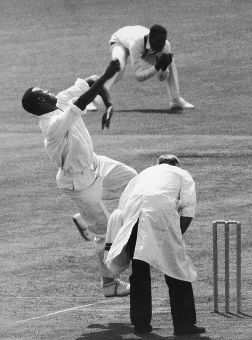 Charlie Griffith bowls